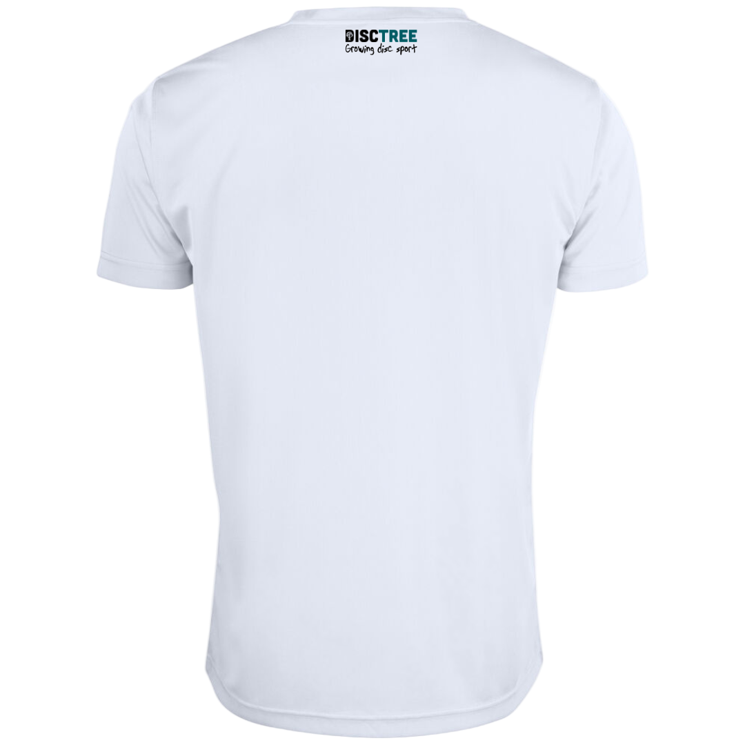 Disc Tree Polyester Bar Logo T-Shirt