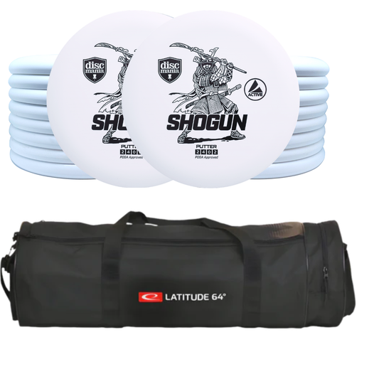 Disc golf school set with 30 discs and bag